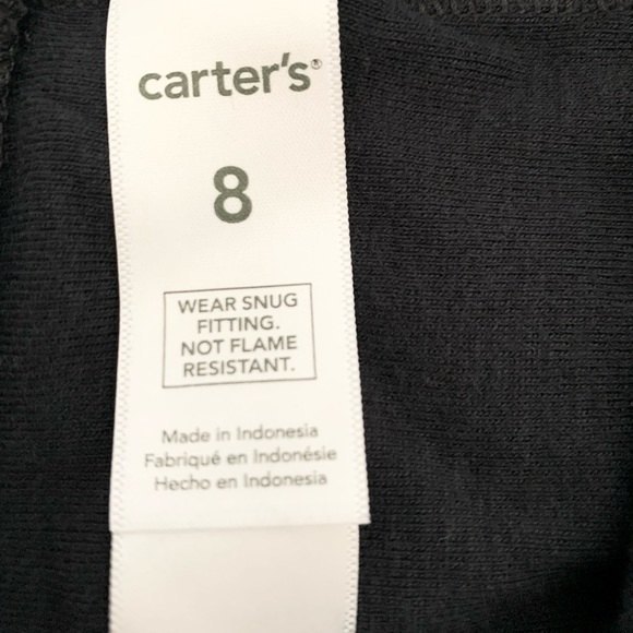 Carters Kids Boy Black 100% Cotton Shorts Medium 8 - Picture 2 of 2